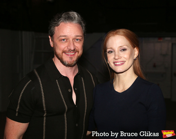 James McAvoy and Jessica Chastain  Photo