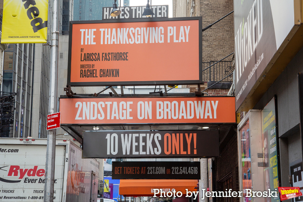 Up on the Marquee: THE THANKSGIVING PLAY Image