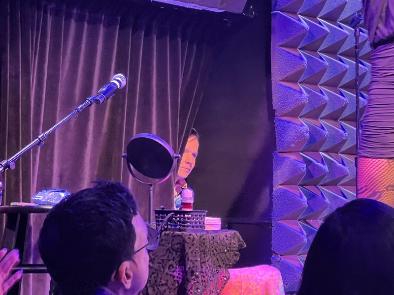 Review: A Night of Full Psychedelic Satanism with JOHN CAMERON MITCHELL & AMBER MARTIN: CASSETTE ROULETTE at Joe's Pub  Image