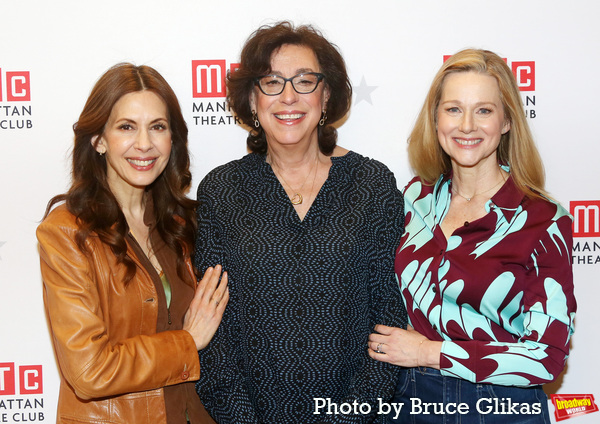 Jessica Hecht, MTC Artistic Director Lynne Meadow and Laura Linney Photo