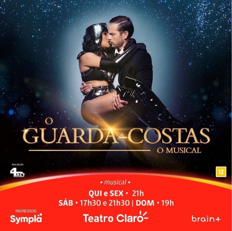 Popular Movie in the 1990s, Musical O GUARDA-COSTAS (Bodyguard) Opens in São Paulo 
