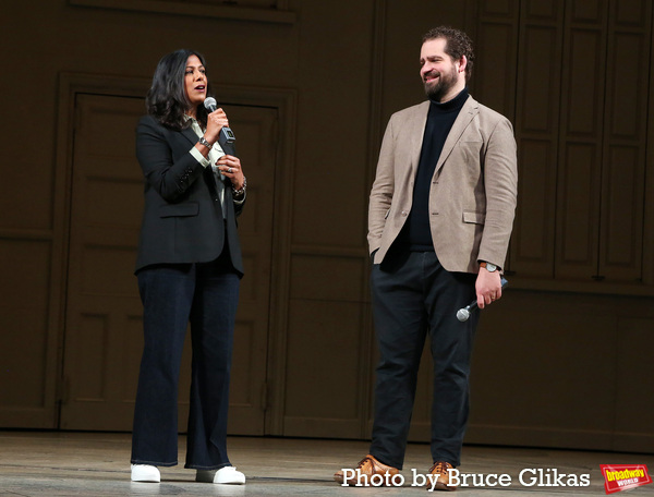 Playwright Lolita Chakrabarti and Director Max Webster Photo