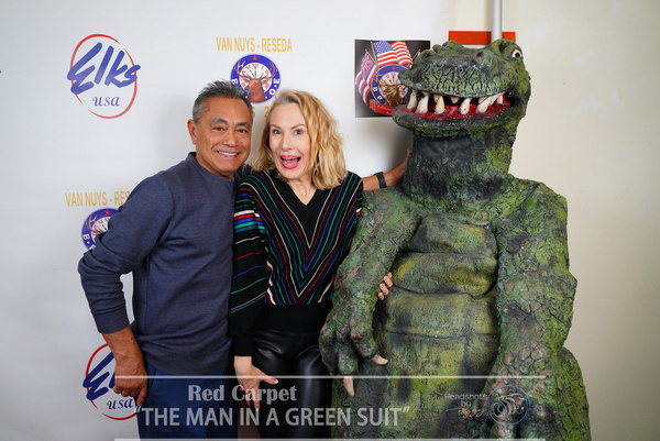 Florie Cleve de Peralta, Meredith Thomas, and A Man in a Green Suit  Photo