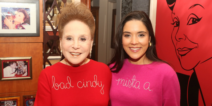 Photos: Linedy Genao Gifts Cindy Adams a BAD CINDERELLA 'Bad Cindy' Sweater Photo