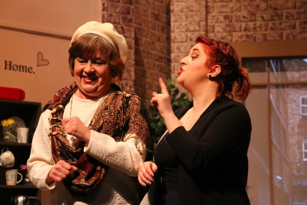 Vicki (Katie Torresan) and her mother Moira (Kathleen Walsh) sharing a laugh. Photo:  Photo