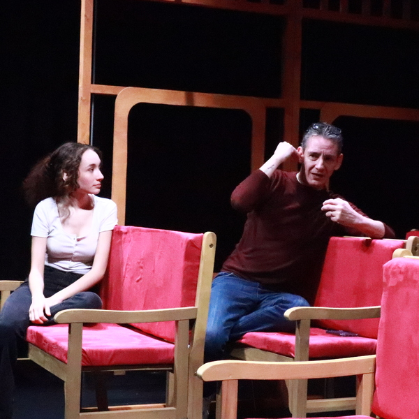 Photos: Go Inside Rehearsals for ON THE RIGHT TRACK at AMT Theater Image