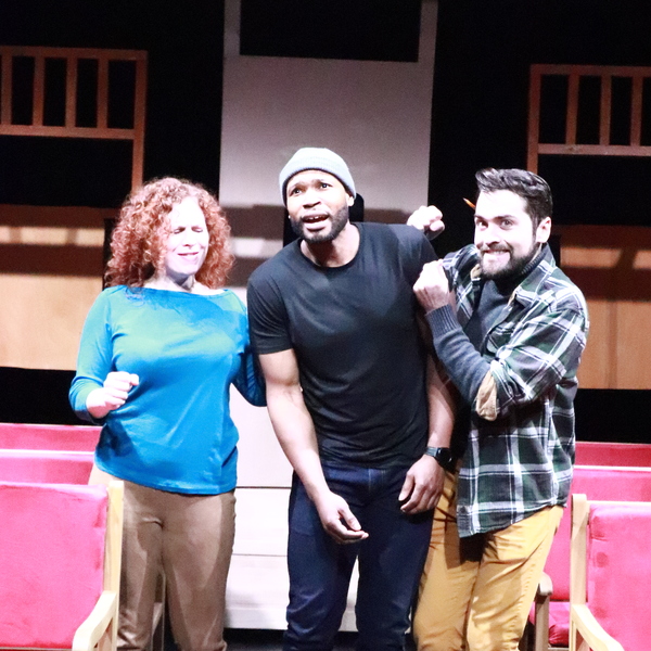 Photos: Go Inside Rehearsals for ON THE RIGHT TRACK at AMT Theater Image