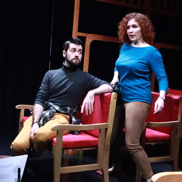 Photos: Go Inside Rehearsals for ON THE RIGHT TRACK at AMT Theater Image