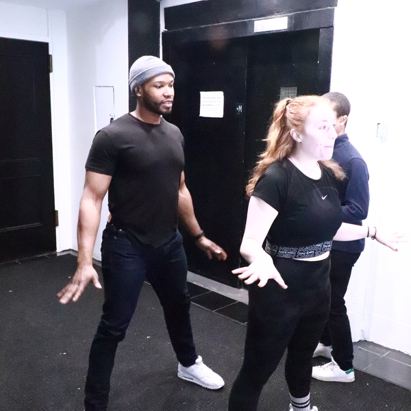Photos: Go Inside Rehearsals for ON THE RIGHT TRACK at AMT Theater Image