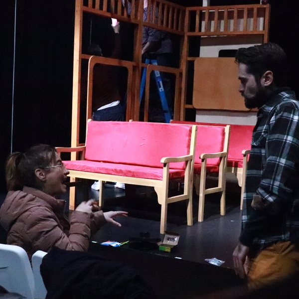 Photos: Go Inside Rehearsals for ON THE RIGHT TRACK at AMT Theater Image