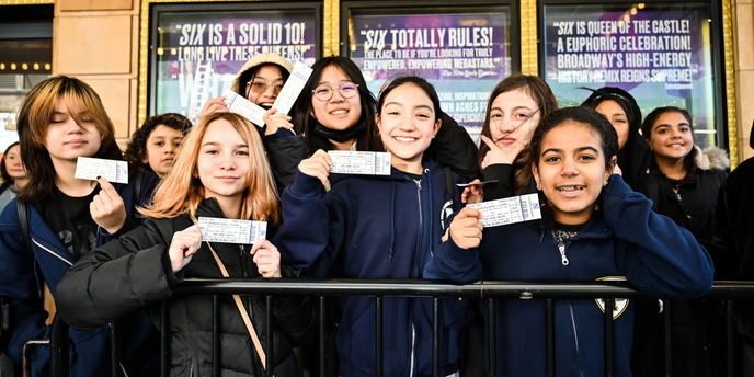 Photos: Local Students Attend SIX on Broadway Through TDF's Introduction to Theatre Program Photo