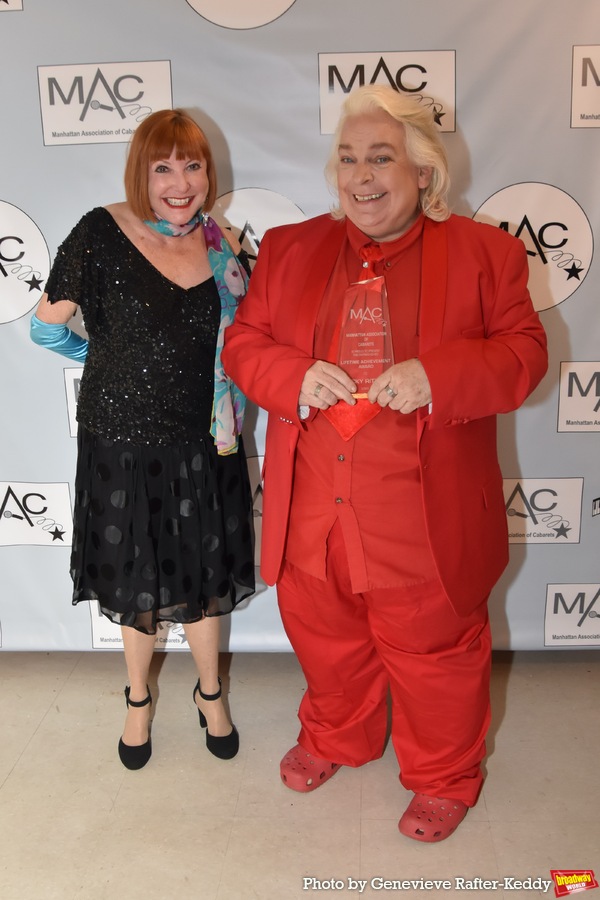 Spider Saloff and Ricky Ritzel with his Lifetime Achievement Award Photo