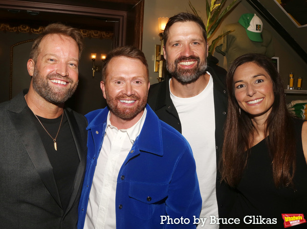 Michael Baum, Shane McAnally, Walker Hayes and Laney Beville Hayes Photo