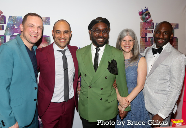 Darren Johnston, Director Saheem Ali, Playwright James Ijames, Mandy Hackett, and Ras Photo