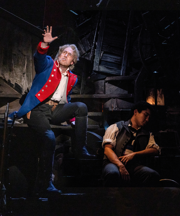 Nick Cartell in Les Misérables. Photo by Matthew Murphy & Evan Zimmerman for MurphyM Photo