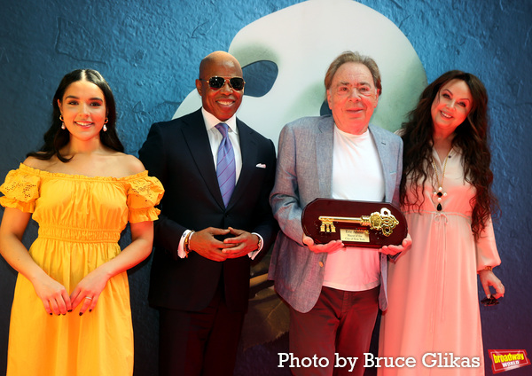 Linedy Genao, New York City Mayor Eric Adams, Sir Andrew Lloyd Webber and Sarah Brigh Photo
