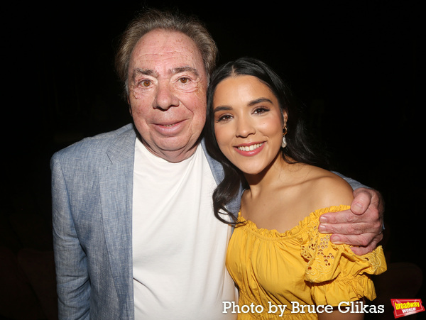 Sir Andrew Lloyd Webber and Linedy Genao  Photo
