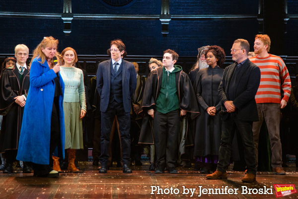 Sonia Friedman, Colin Callender, and the cast of HARRY POTTER AND THE CURSED  CHILD Photo