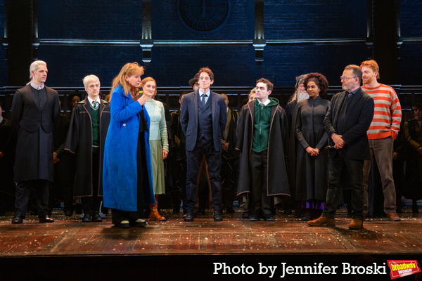 Sonia Friedman, Colin Callender, and the cast of HARRY POTTER AND THE CURSED CHILD Photo