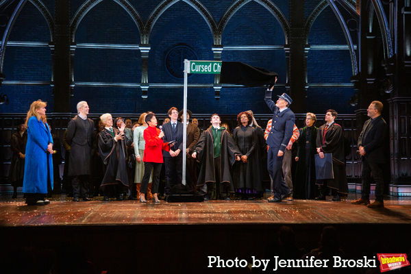 Sonia Friedman, Anne del Castillo, Colin Callender, and the cast of HARRY POTTER AND  Photo