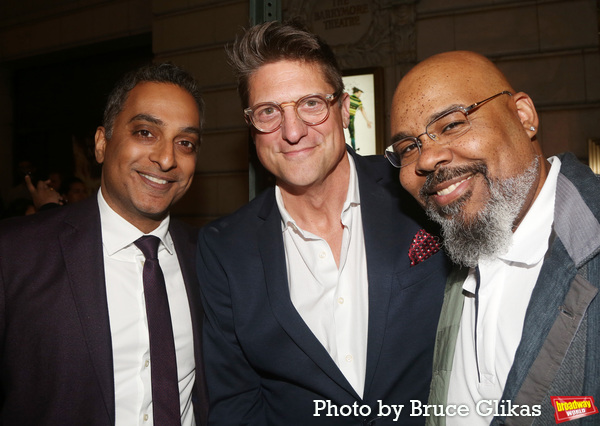 Manu Narayan, Christopher Sieber and James Monroe Iglehart Photo