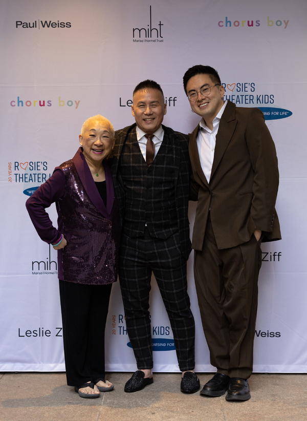 Lori Tan Chinn, BD Wong, and Bowen Yang  Photo
