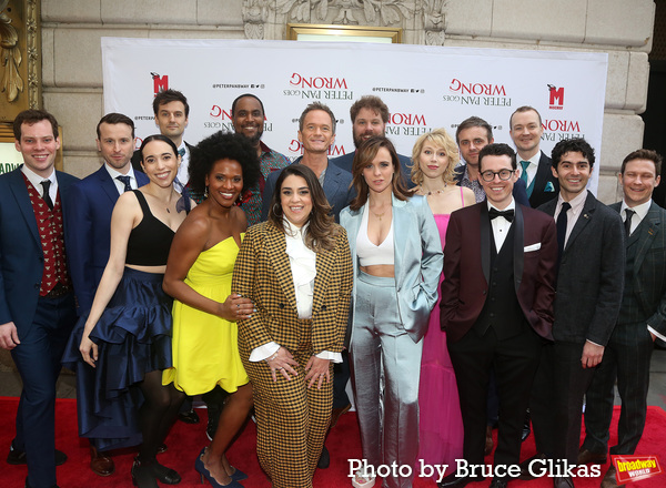 Neil Patrick Harris and The Cast of "Peter Pan Goes Wrong" including Stephen James An Photo