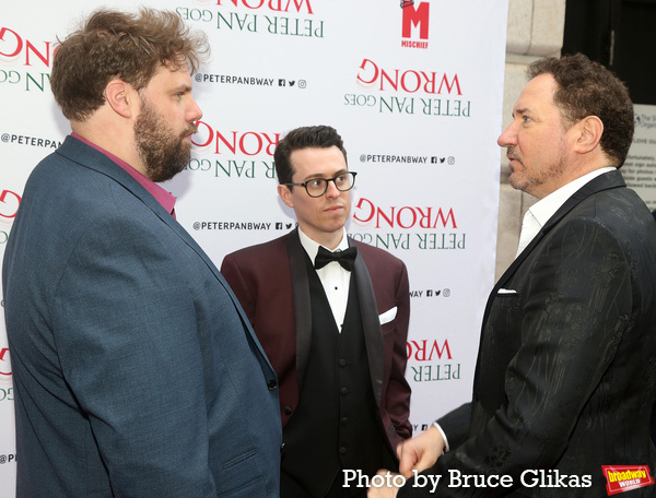 Henry Lewis, Jonathan Sayer and Producer Kevin McCollum Photo