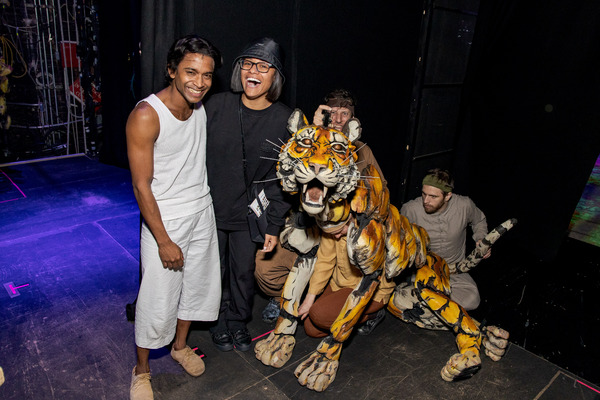 Hiran Abeysekera, Ariana DeBose, and 'Richard Parker' (Jonathan David Martin, Betsy R Photo