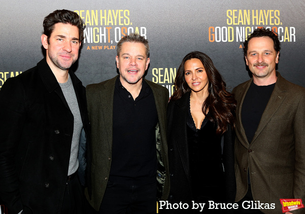 John Krasinski, Matt Damon, Luciana Barroso and Matthew Rhys Photo