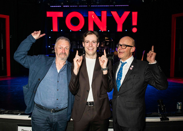 Steve Brown, Jack Whittle (Tony Blair) and Harry Hill  Photo