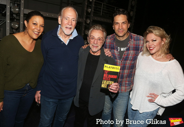 Linda Powell, Mark Jacoby, Frankie Valli, Will Swenson and Robyn Hurde Photo