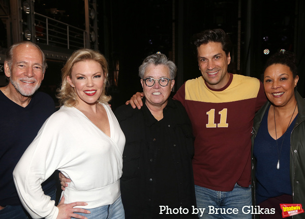 Mark Jacoby, Robyn Hurder, Rosie O'Donnell, Will Swenson and Linda Powell Photo
