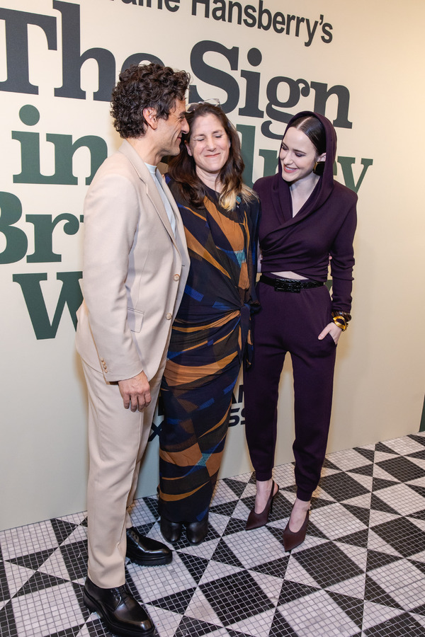 Oscar Isaac, Anne Kauffman, and Rachel Brosnahan Photo
