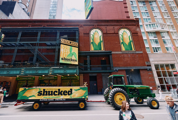 Photos/Video: SHUCKED Takes A Times Square Hayride To Celebrate Its Cast Album Image