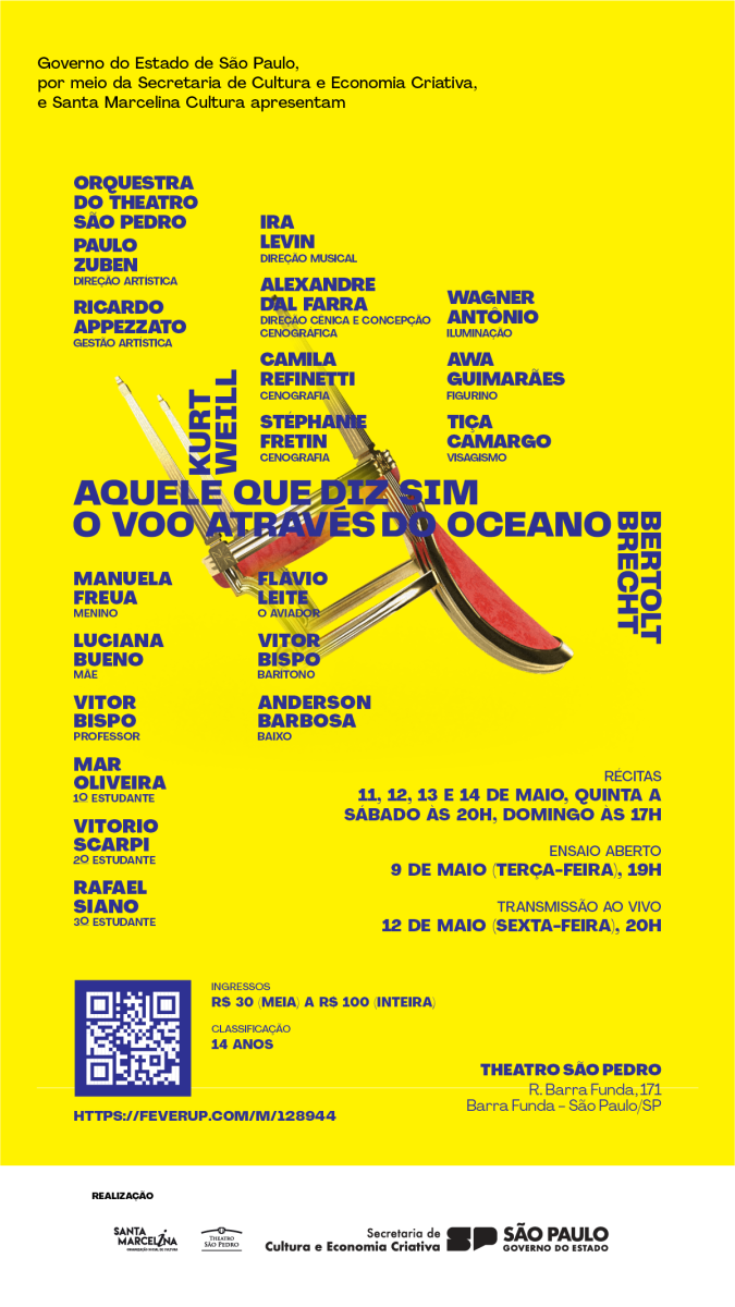Theatro Sao Pedro presents Weill and Brecht's THE YES SAYER and THE FLIGHT ACROSS THE OCEAN 