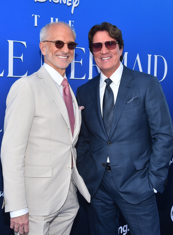 LOS ANGELES, CALIFORNIA - MAY 08: (L-R) John DeLuca and Rob Marshall attend the World Photo