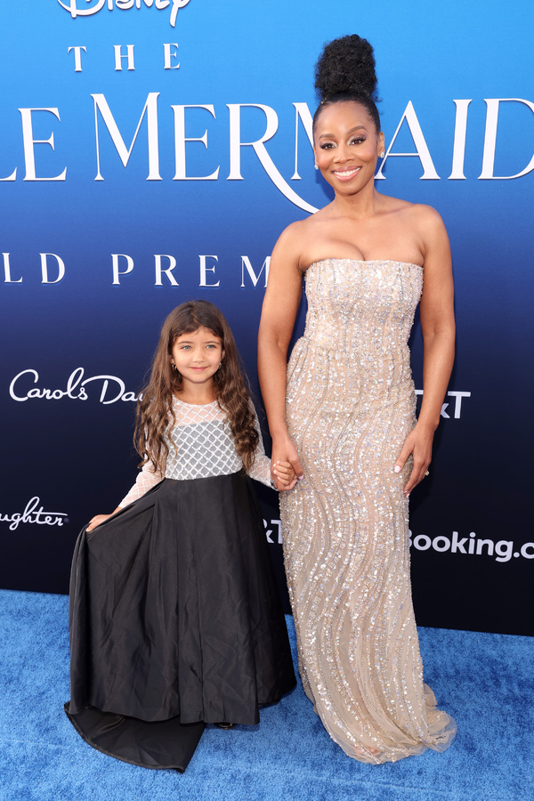 LOS ANGELES, CALIFORNIA - MAY 08: Anika Noni Rose (R) and a guest attend the World Pr Photo