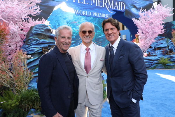 Marc Platt, John Deluca and Rob Marshall attend the World Premiere of Disney's 