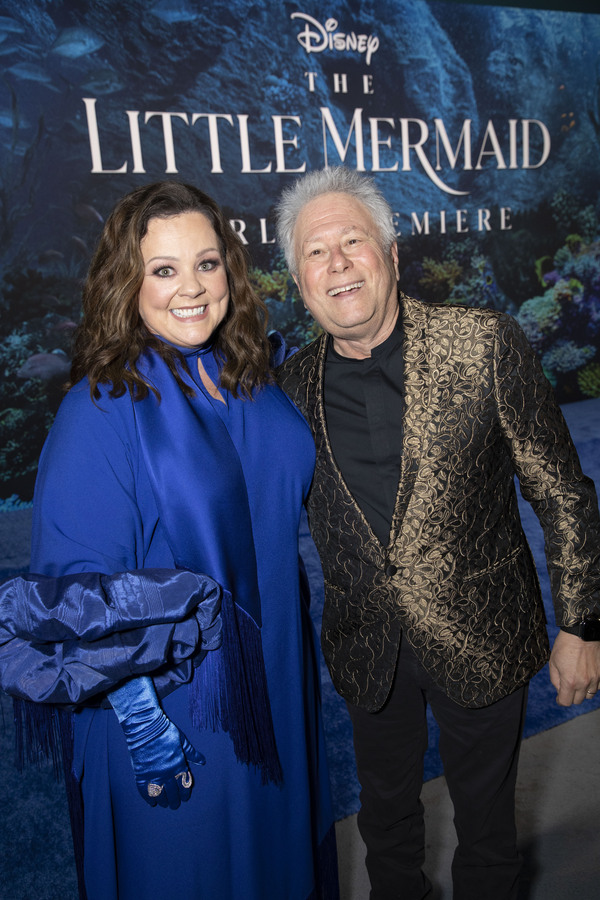 Melissa McCarthy and Alan Menken attend the World Premiere of Disney's 