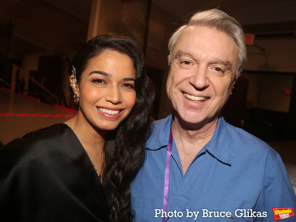 Arielle Jacobs and Co-Composer, Concept and Lyricist David Byrne Photo