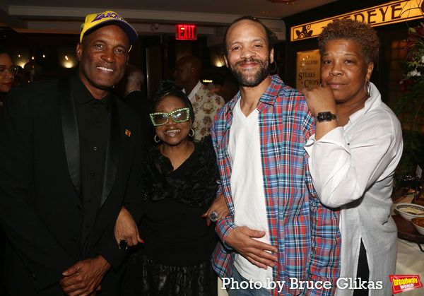 Director Kenny Leon, Irene Gandy, Savion Glover and Rowena Husbands Photo