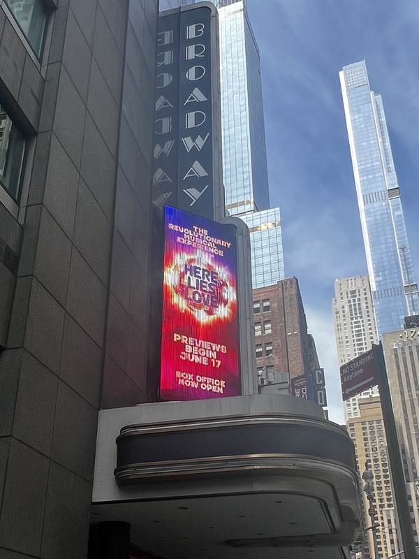 Up on the Marquee: HERE LIES LOVE Image
