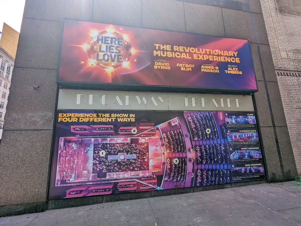 Up on the Marquee: HERE LIES LOVE Image