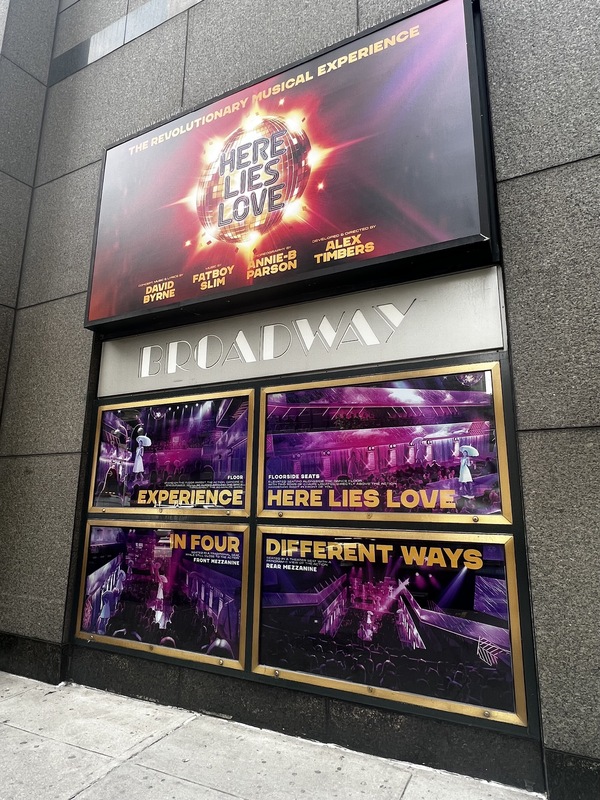Up on the Marquee: HERE LIES LOVE Image