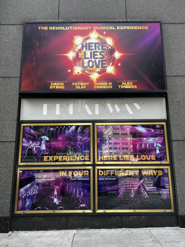 Up on the Marquee: HERE LIES LOVE Image