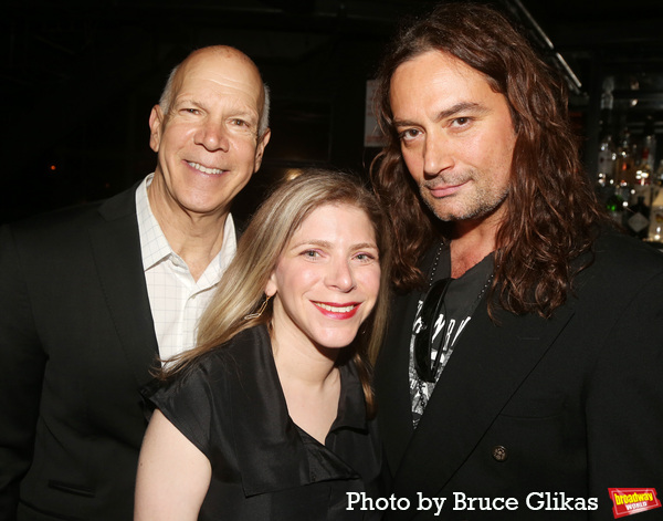 David Zippel, BroadwayWorld Industry Editor Cara Joy David and Constantine Maroulis Photo