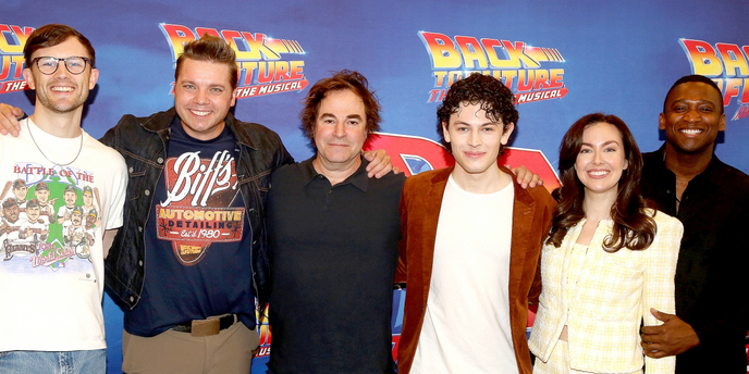 Photos: Casey Likes, Roger Bart, Jelani Remy & the Cast of BACK TO THE FUTURE: THE MUSICAL Meet the Press Photo