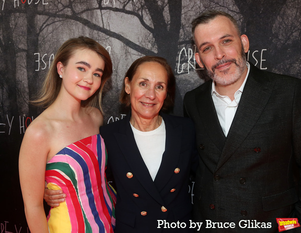 Millicent Simmonds, Laurie Metcalf and Playwright Levi Holloway  Photo
