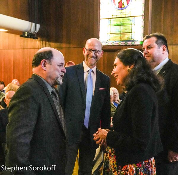 Jason Alexander, Douglas Cohen, Rabbi Jill Hausman, Bob Greenberg Photo